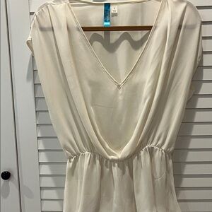 Elegant Cream Women's Top